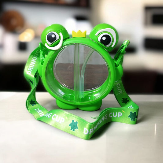 2-in-1 dual sipper water bottle -Green