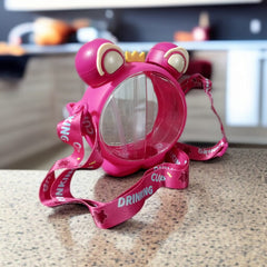 2-in-1 dual sipper water bottle -Pink