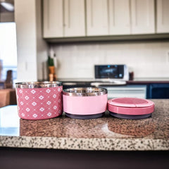 2 Layer Lunch Box-Pink