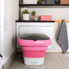 Portable Folding Washing Machine-Pink
