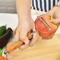 Multipurpose Wooden Handle Peeler