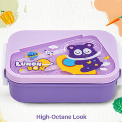 Space Bear Lunch Box-Purple