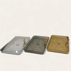 Acrylic Deer Serving Rectangular Tray Large