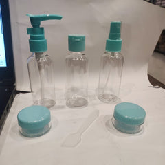 6 Pcs Travel Kit Set Sky Blue