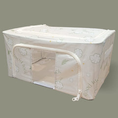 Foldable Clothes Storage Box (24L)-Light Green