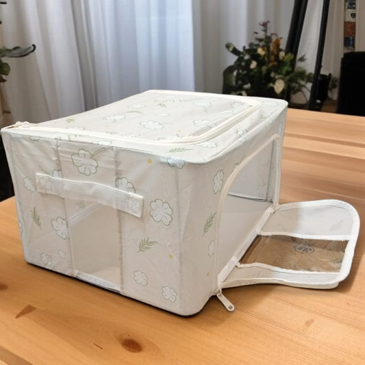 Foldable Clothes Storage Box (24L)-Light Green