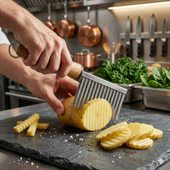Wooden Handle Wave Potato Cutter