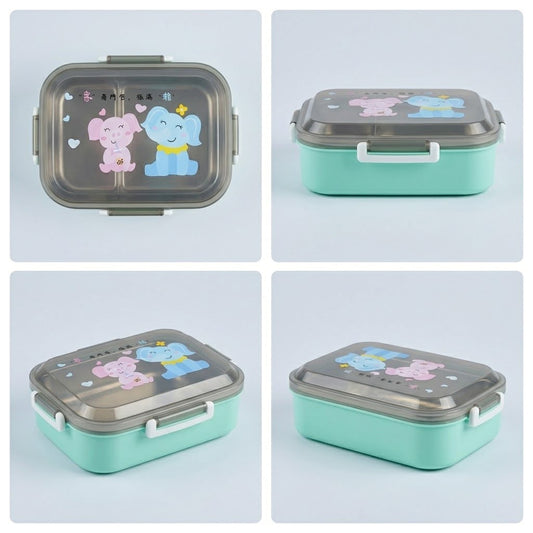 3 Compartment Stainless Steel Lunch Box