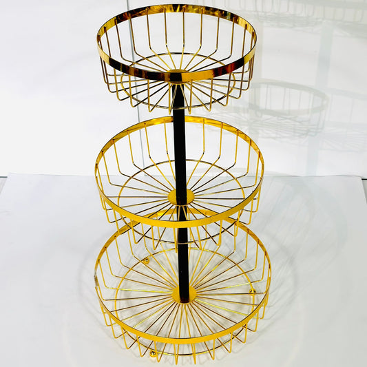 3 Tier Fruit Basket Round