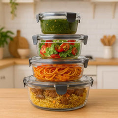 4 Pc Clear food container Set