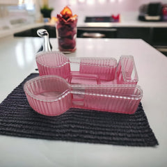 Spoon and Toothpick Holder Box-Pink