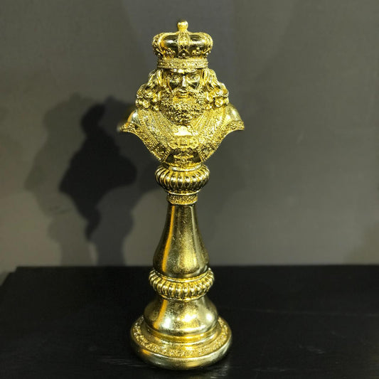 Single Piece Resin Golden Chess-Medium