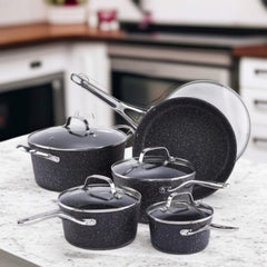 Danny Home Cookware Set 12pcs-Black
