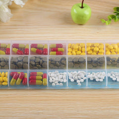 21 - Grid Pill Medicine Box Organizer