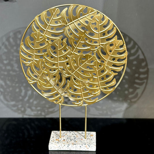 Metal Decoration Leaf Stand-Round