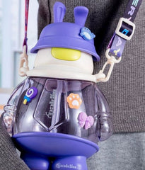 Space Rabbit Sipper Bottle -Purple