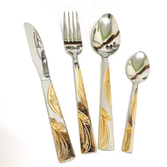 24-Pcs Elegant Cutlery Set With Stand (Minor Damage)