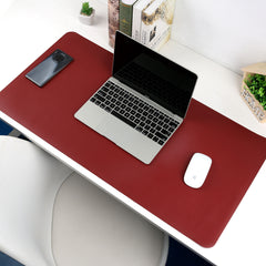Leather Desk Mat-Red