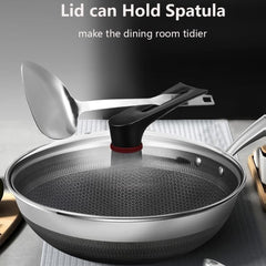 Stainless Steel Laser Coating Wok-32cm