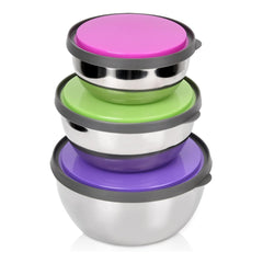 3 Pcs Stainless Steel Bowl Set
