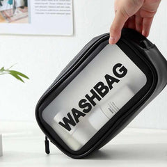 Wash Bag Makeup Travel Pouch Black (M)