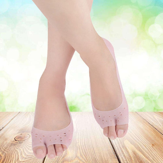 Pair Of Silicone Boat Heel Insole (White)