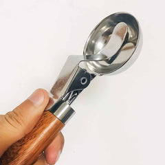 Wood Handle Ice Cream Scooper-KT