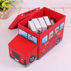 School Bus Design Storage Box-Red