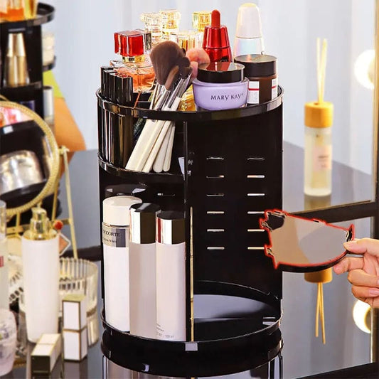 360 Degree Makeup Organizer-Black