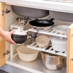 Adjustable Under Sink Organizer Shelf