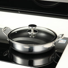 Double Handle Laser Coating Wok-34cm