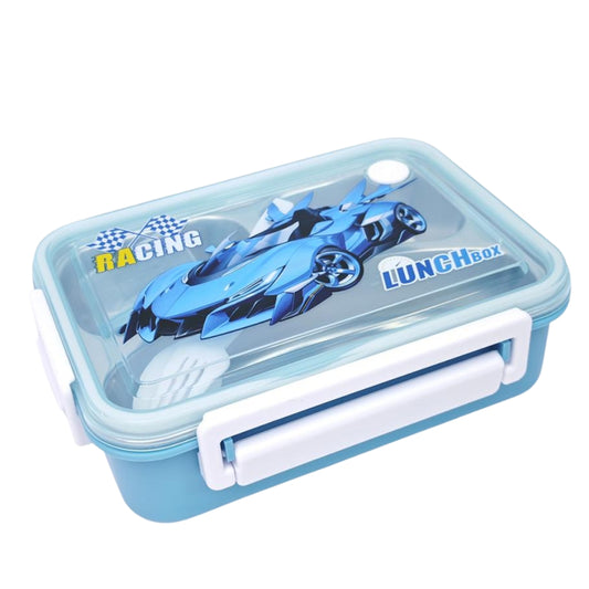 Cartoon Design Lunch Box-Blue
