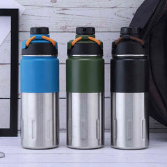 Double Tone Vacuum Bottle-Black