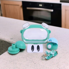 Plastic Flip Top Sipper Water Bottle-Green