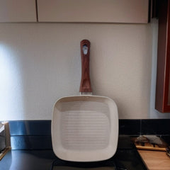 Synmore Non Stick Grill Pan 24cm-White