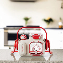 Camera Shaped Water Bottle Bounce Lid-White