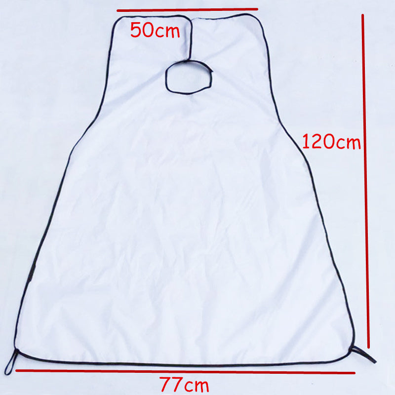 Beard Shaving Apron with Two Suction Cups