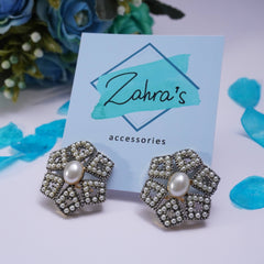 3Pc Earrings Pendant & Ring Hexagonal 915/23