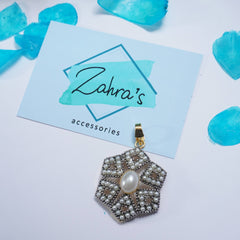 3Pc Earrings Pendant & Ring Hexagonal 915/23