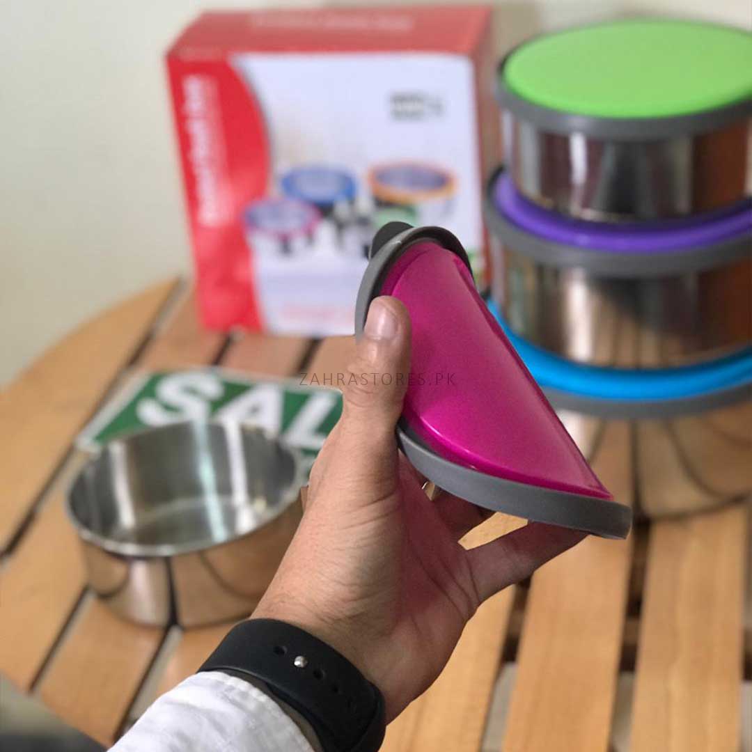 4 pcs Steel Leak-Proof Lunch Box