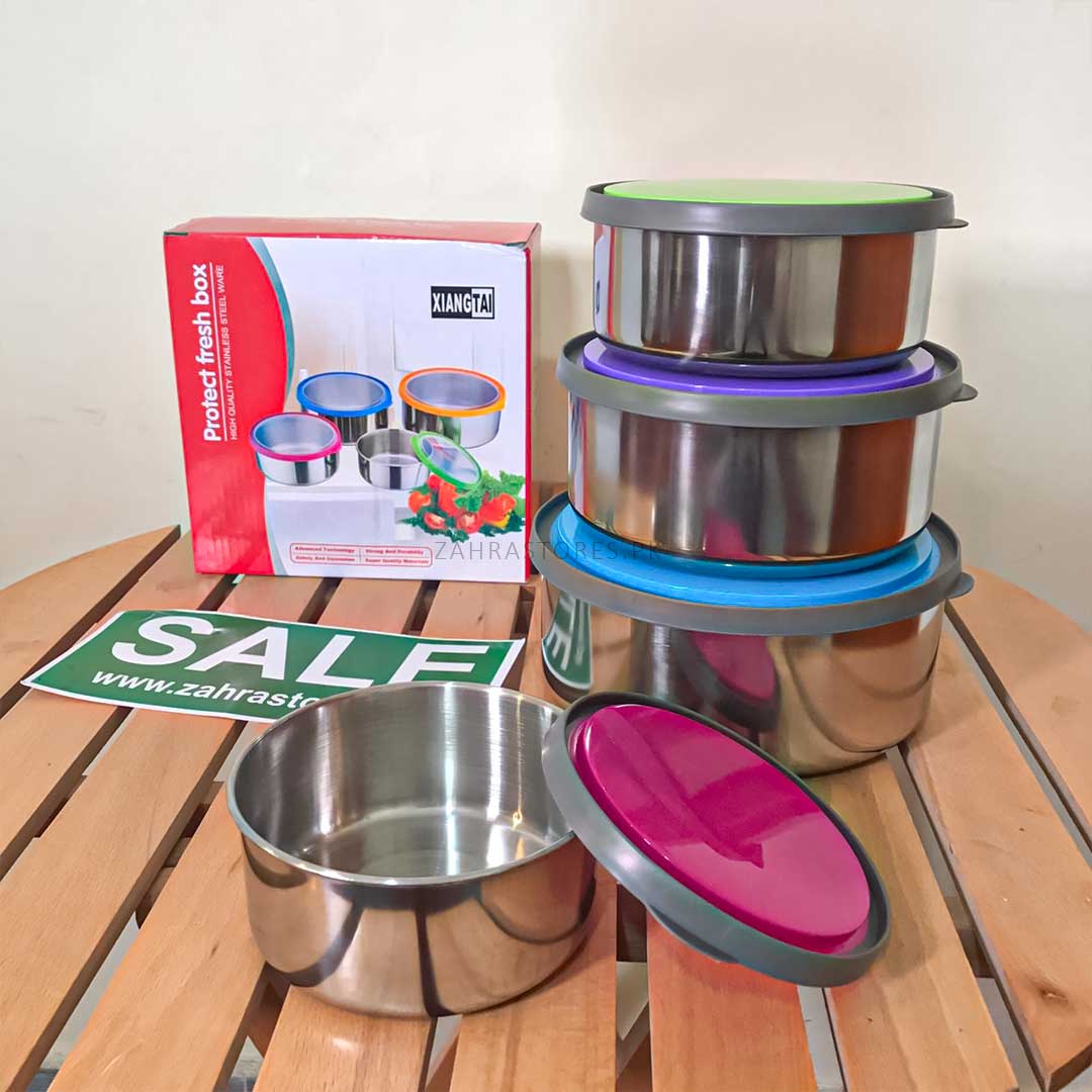 4 pcs Steel Leak-Proof Lunch Box