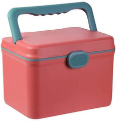 Portable Handle Double Layer Medicine Storage Box