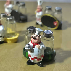 French Chef Salt & Pepper Cart,Holder