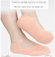 1 Pair Full Length Silicone Socks Anti Cracks