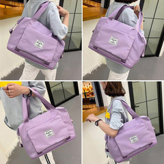 Large Capacity Travel Storage Bag (Light Purple)