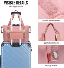 Large Capacity Travel Storage Bag (Light Pink)