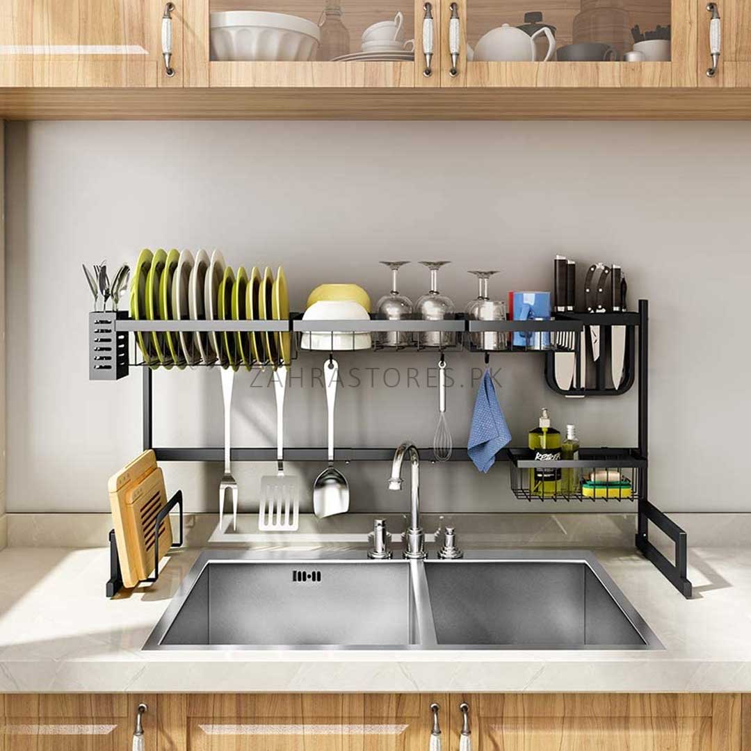 Adjustable Over The Sink Storage Rack