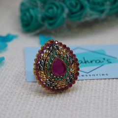 3Pc Earrings Pendant & Ring Tear Drop 715/24