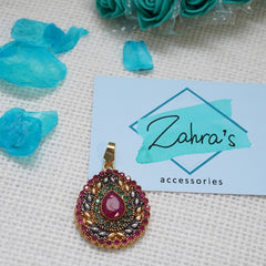 3Pc Ear Rings Pendant & Ring Tear Drop 715/24