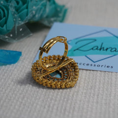 3Pc Earrings Pendant & Ring Tear Drop 715/24